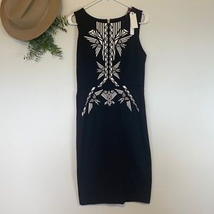 Twelfth Street By Cynthia Vincent-NWT Black & White Midi Sleeveless dress Sz 6